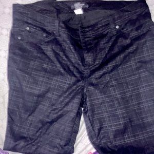 Torrid plaid luxe stretch skinny pants 18R